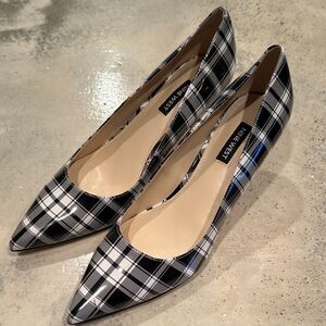 Nine West Women's Plaid Pointed Flats
